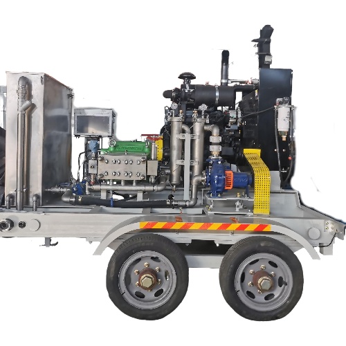 Water jet high pressure pump for condensers