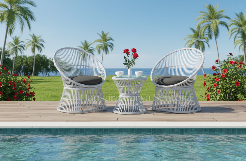 All-Weather PE Rattan Outdoor Daybed with Aluminum Frame  Modern Sunbed with UV-Resistant Synthetic Rattan Weave  Luxury Patio Lounge Chair