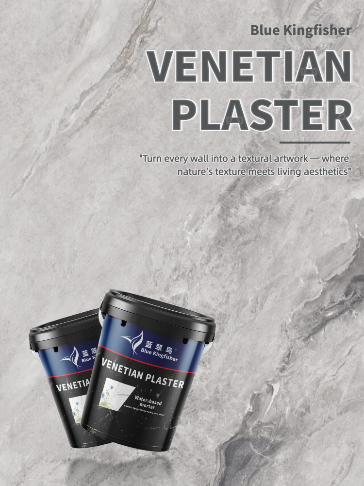 Chinese factory Blue Kingfisher produces  wall Venetian plaster