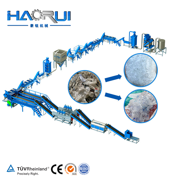 Hotsale High Efficiency 500-6000kg/h Fibre Grade PET Bottle Washing Line Price