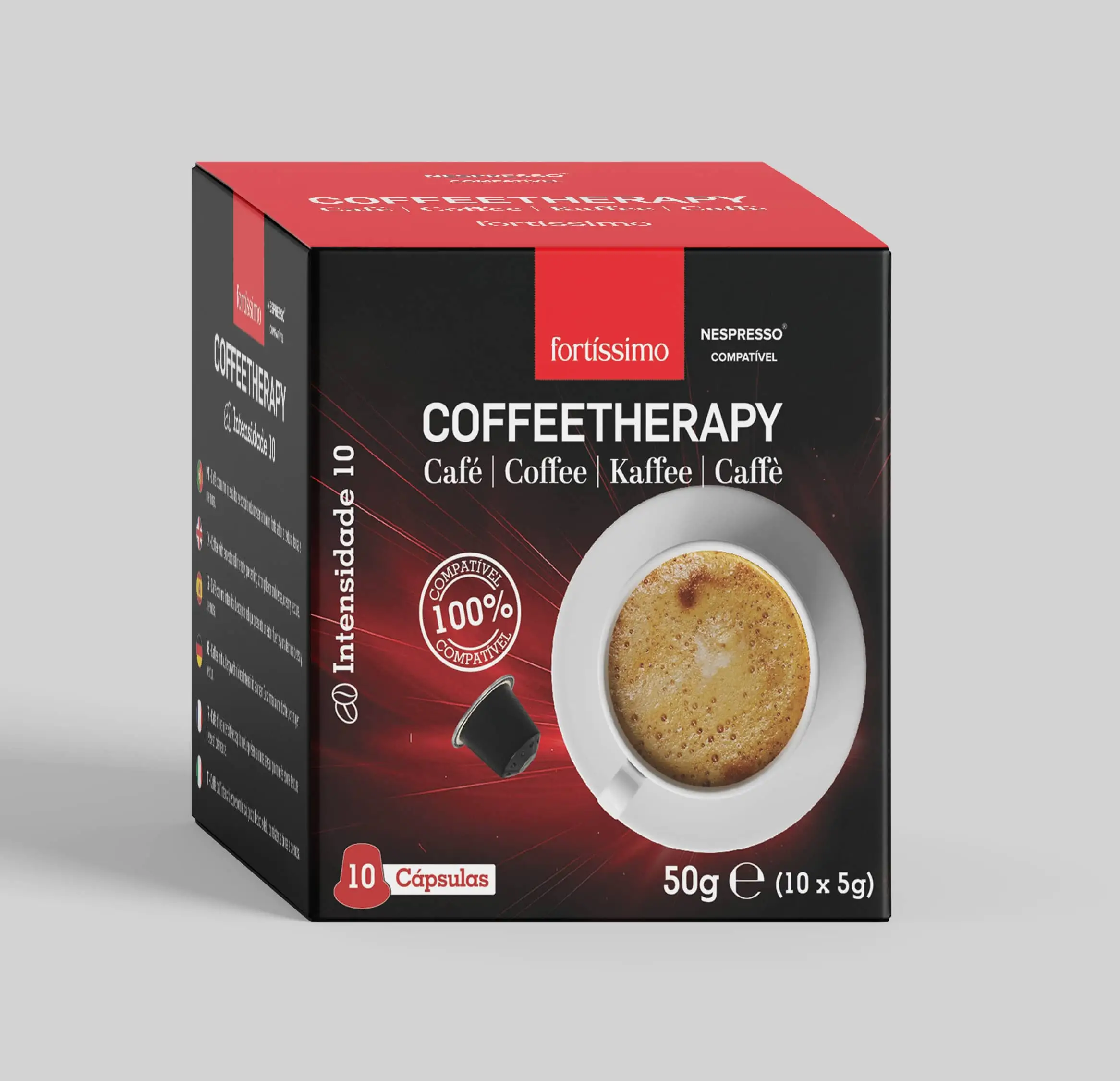 CoffeeTherapy "Fortíssimo" CX10 (Cápsulas compatíveis com Nespresso®)