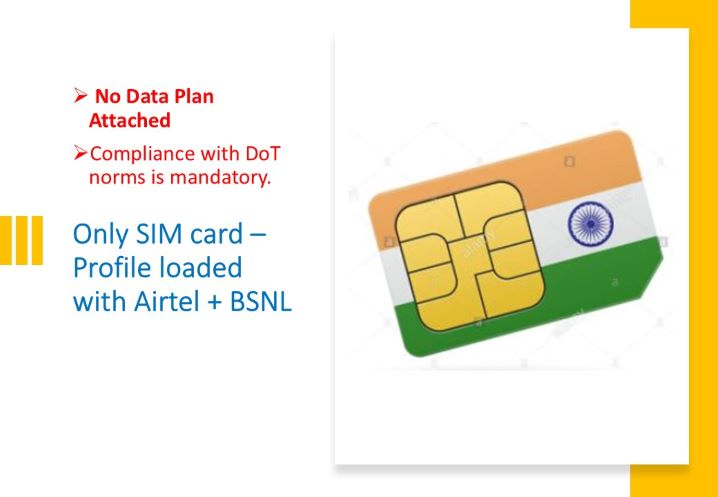 IoTivity Multi Operator M2M / IOT SIM Cards (not for Mobile Phone) for Indian Domestic Network (BSNL+Airtel)