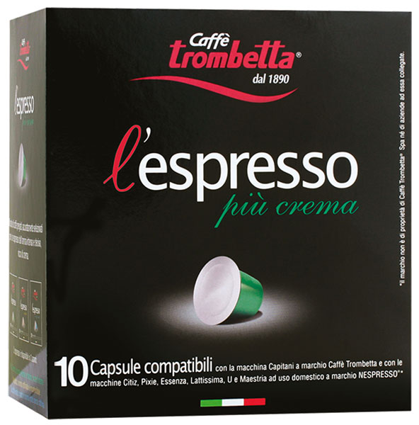 L'Espresso  Più Crema Compatible capsule  box per 10 pcs